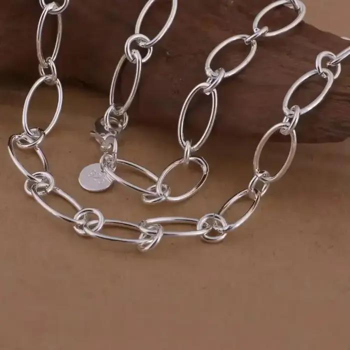 Collier en argent Sterling 925 pour femmes et hommes, bijoux nobles, à la mode, mignons, cadeaux de