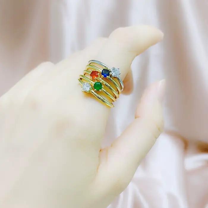 Anneau de mariage classique en zircone cubique plaqué or 14K pour célébrer l'engagement et les occasions spéciales femmes