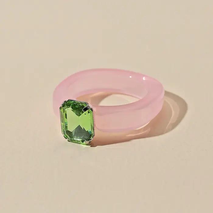 Bague de Luxe Géométrique Irrégulière pour Femme