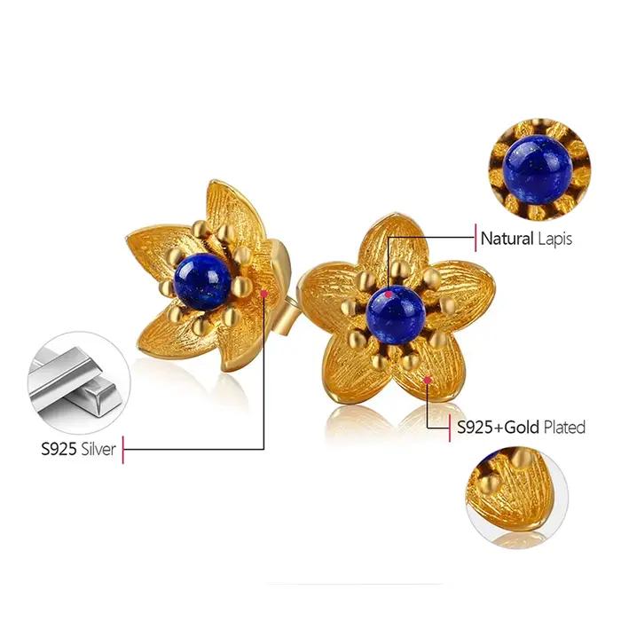 Boucles d'oreilles Lotus Fun en argent Sterling 925