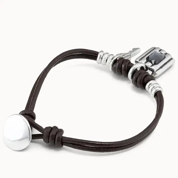 Bracelet Cadenas Gris en Cristal Style Décontracté Quotidien Mignon pour Fille Été 2025 – Accessoire Femme