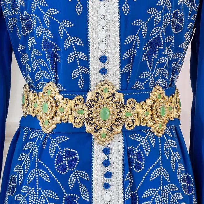 Bijoux De Luxe En ou Style Marocain Clip Fleur Creuse Arad Mariage Dérsynchronisation Patients Environnement accessoire