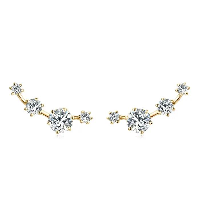 Lnngy 4.5mm & 3mm & 2mm Moissanite boucle d'oreille pour femmes 925 en argent Sterling Mini petites boucles d'oreilles Piercing bijoux cadeau de la vie quotidienne