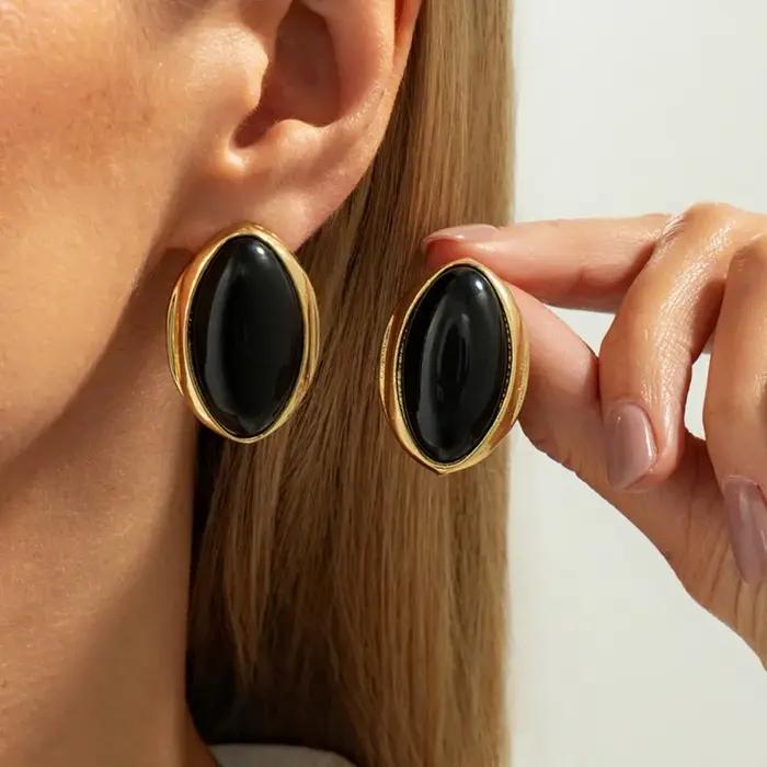 Boucles d'oreilles créatives en résine acrylique pour femmes