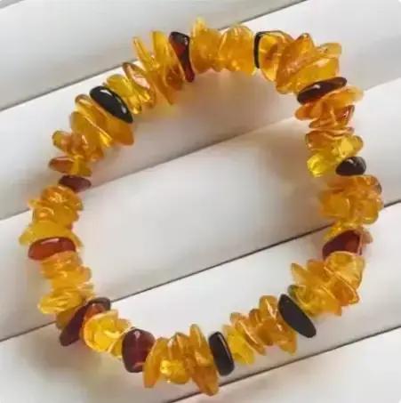 Collier en ambre naturel pour femmes, pierres précieuses de guérison, bijoux fins, véritable ambre b