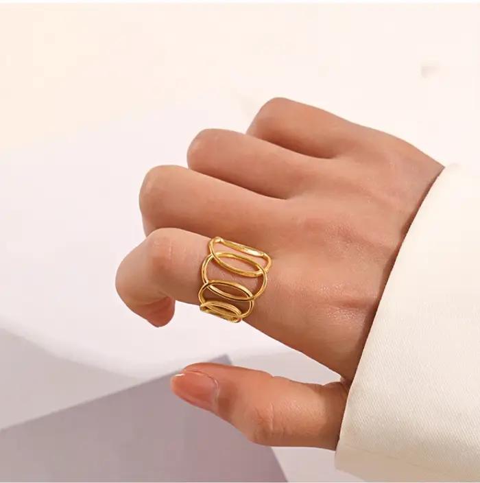 Loe | Bagues ouvertes en or pour femmes et filles