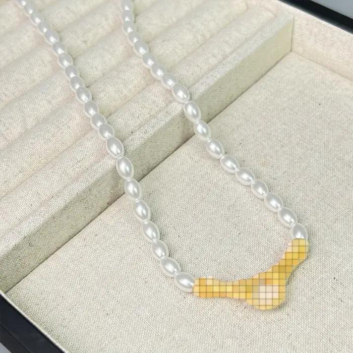 Collier de perles roses story plaqué or en forme de chaîne de clavicule xiaomi bijou de luxe pour femme occasions spéciales