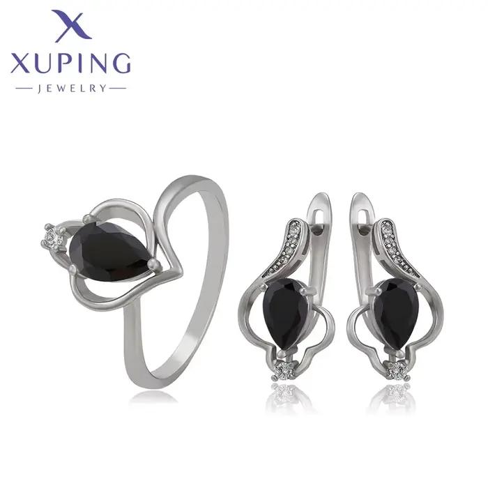 Xuping-Ensemble de bijoux simples pour femmes, bague et boucle d'oreille à la mode, PRTwo Pieces, Pr