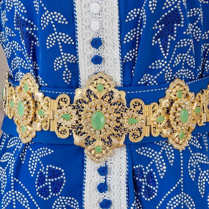 Bijoux De Luxe En ou Style Marocain Clip Fleur Creuse Arad Mariage Dérsynchronisation Patients Environnement accessoire