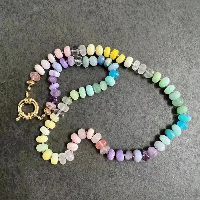 Collier Long bohème arc-en-ciel