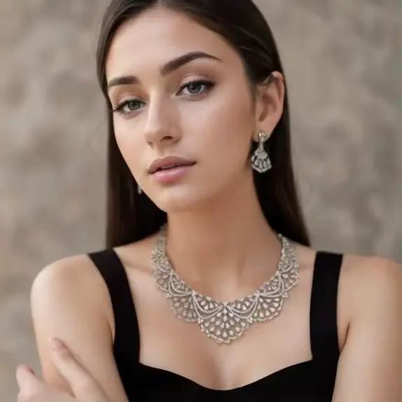 Ensemble de bijoux de mariage en zircon et strass élégant pour femmes occasions spéciales mariage fête cadeau quotidien
