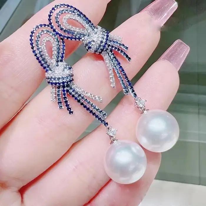 MeiBaPJ – boucles d'oreilles en argent 925 véritable pour femme