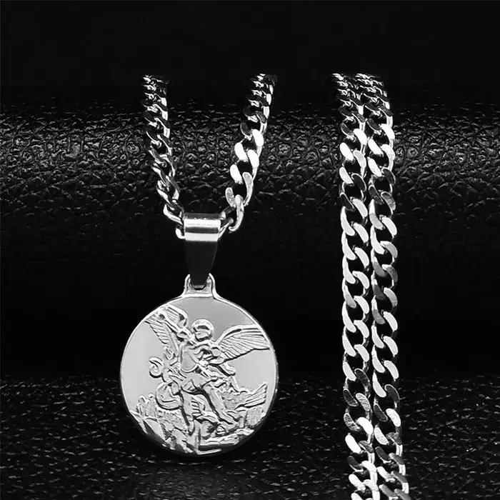 Collier de chaîne en acier inoxydable pour femmes et hommes, bijoux de couleur or, 2022, NK62S02
