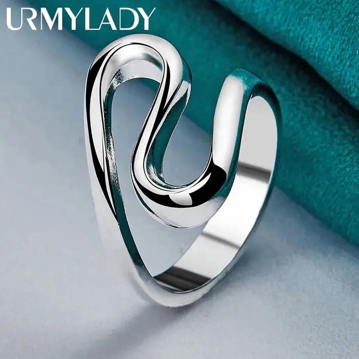 URMYLADY 925 bague serpent en argent Sterling pour les femmes de fiançailles de mariage charme bijoux de mode