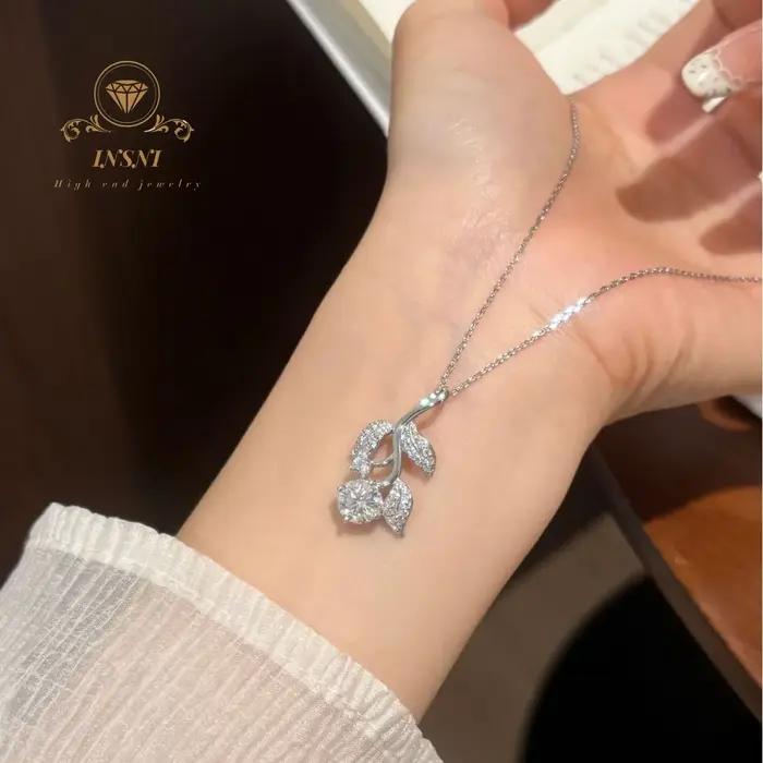 Collier Tulipe en Argent Sterling S925 pour Femme