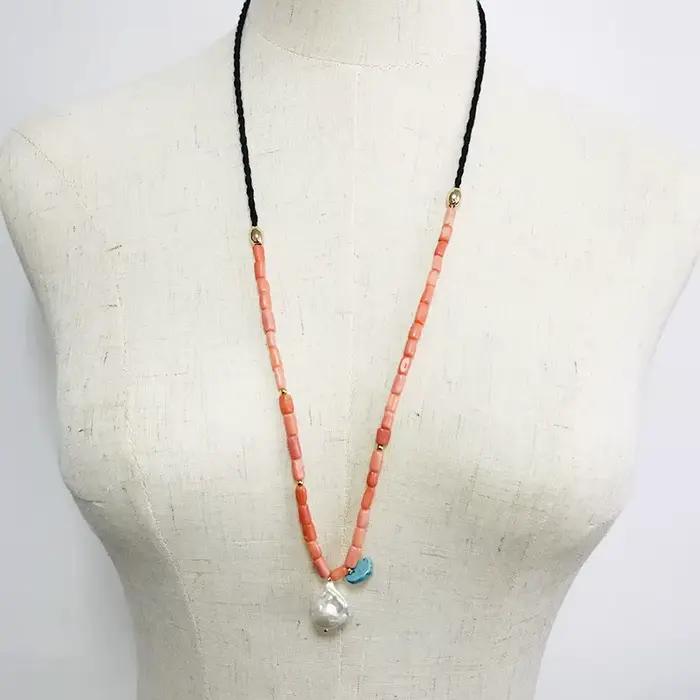 Collier de Perles d'Eau Douce pour Femmes, Accessoires de Décoration, Cadeaux de la ixdes Léons, 2020
