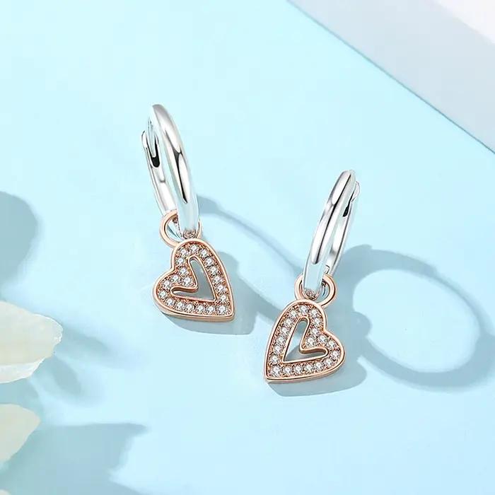 Nouvelles Boucles d'Oreilles Originales en Argent Sterling 925 pour Femmes