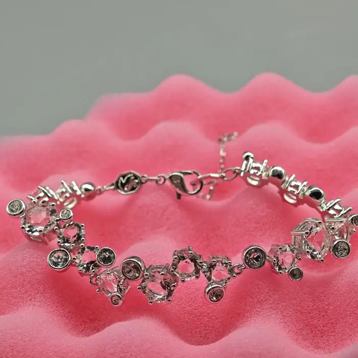 Parure de bijoux de luxe scintillante en cristal blanc 2026 – Collier
