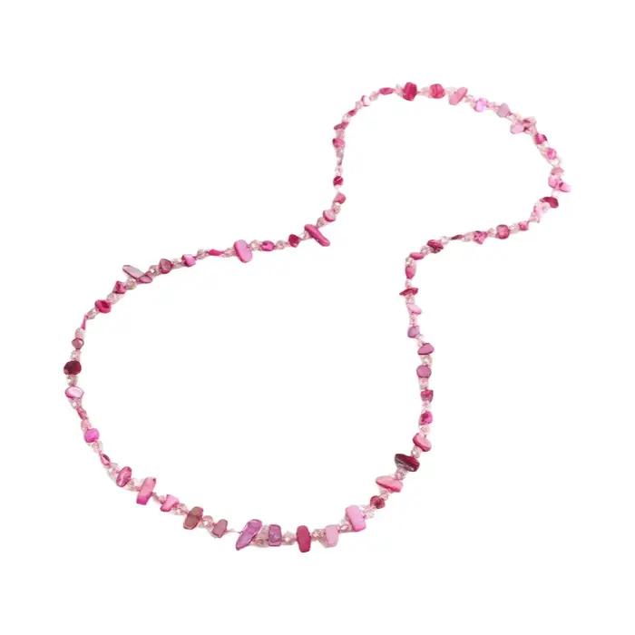 Collier long en coquillages naturels pour femme