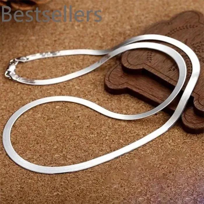 Collier chaîne en argent 925 de 4MM pour femmes