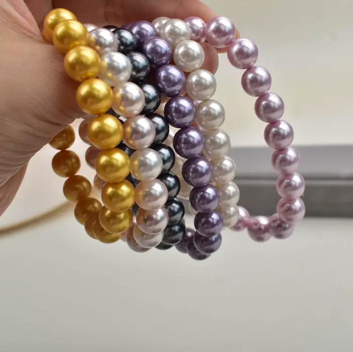 Bracelets de perles en gros, tempérament élastique pour femmes, Niche, haut de gamme, luxe léger, bijoux faits à la main, nouveau Style de perles