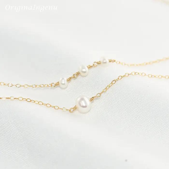 Collier de perles superposées fait à la main pour femmes
