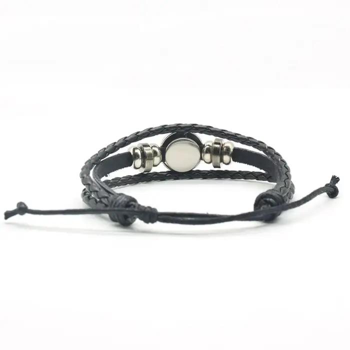 Bracelet multi-couches en cuir pour hommes et femmes, clavier de Piano, boucle, bijoux faits à la main, cadeau pour enseignant en musique
