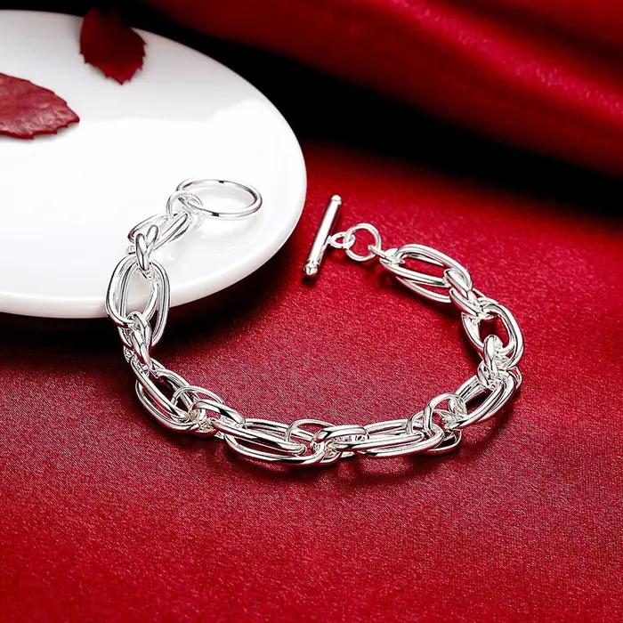 Bracelet en argent Sterling 925 pour femmes et hommes, chaîne géométrique créative, à la mode, pour