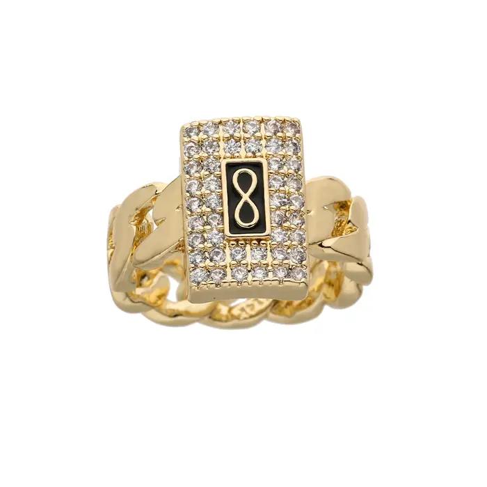 Bague Monaco plaquée or 14 carats