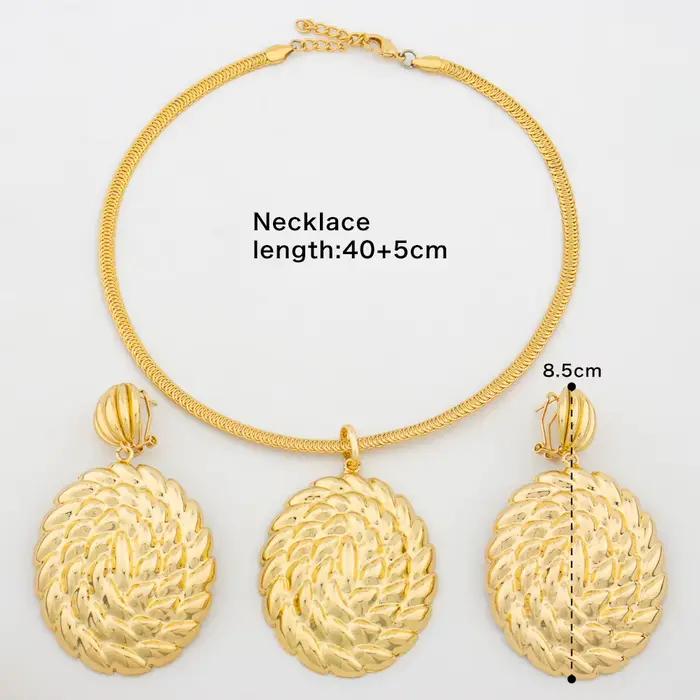 Grand ensemble de bijoux plaqué brésilien pour femmes