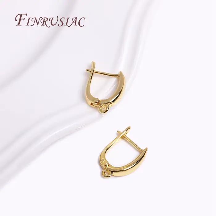 Fermoir plaqué or véritable 18 carats pour boucles d'oreilles, fermoirs de boucles d'oreilles, résul