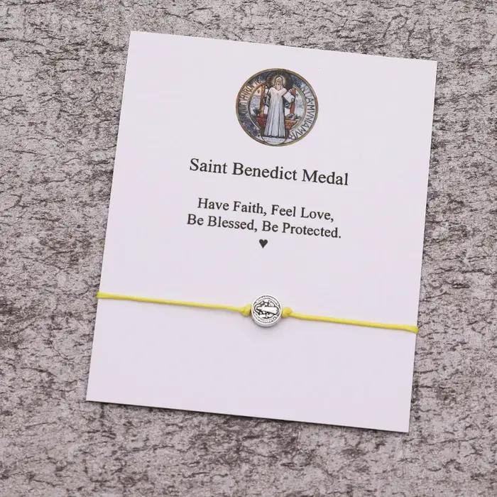 Bracelet de souhait de Saint Benoît pour femmes et hommes