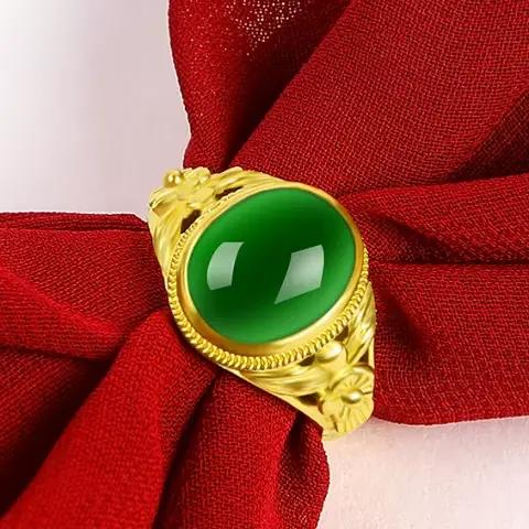 Fermoir à bague incrusté de diamants pour femme, véritable plaqué pur, véritable or jaune 18 carats,