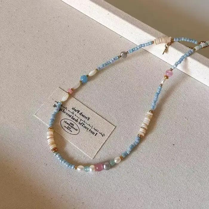 Collier de perles d'eau douce pour femmes