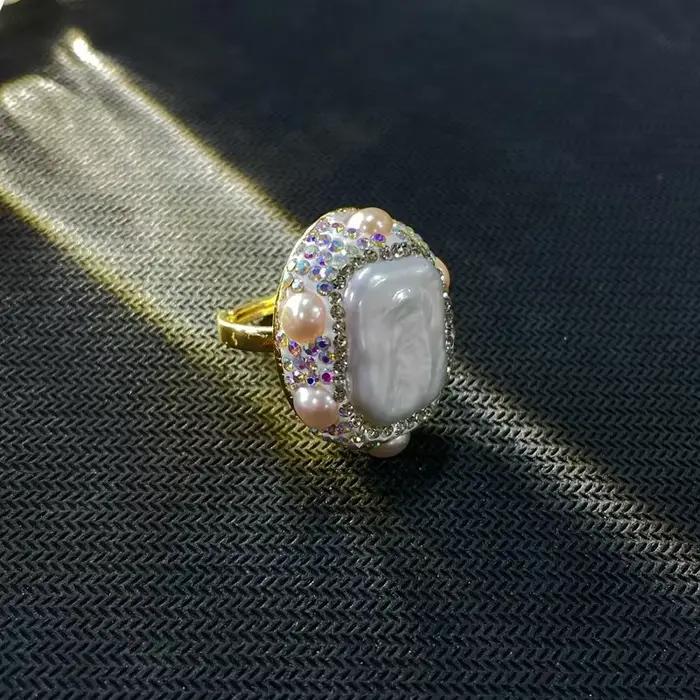 Bague vintage en améthyste brute plaquée or 18 carats pour femmes, bijoux rétro et élégants pour occasions spéciales et port quotidien