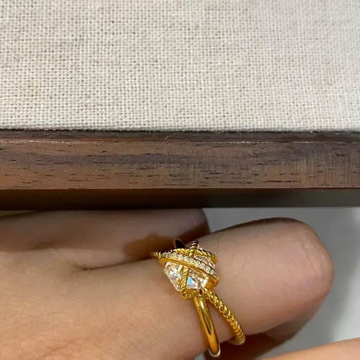 Wong Rain – bague de fiançailles en argent Sterling 925 scintillant, saphir de laboratoire hexagonal, pierres précieuses, pour femmes, bijoux fins, vente en gros