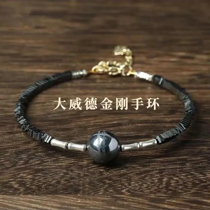 Bracelet de prière scénique du Temple pour femme avec cristal et brins élégant pour méditation et style quotidien