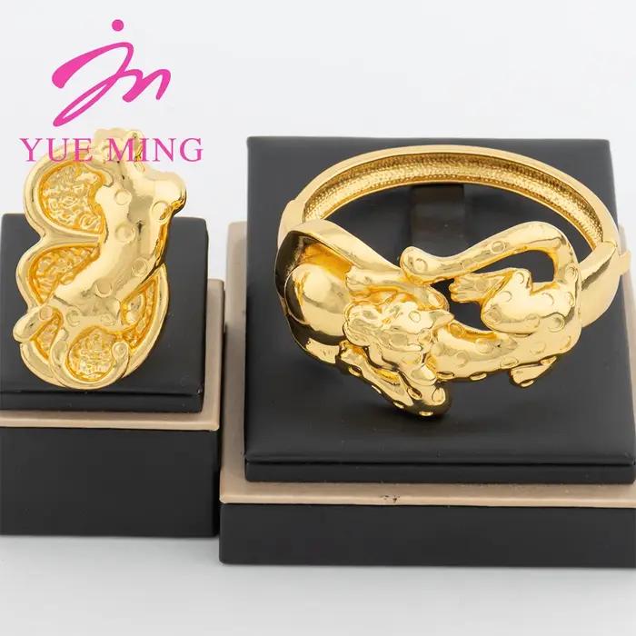 Ensembles de bijoux de Dubaï plaqués or pour femmes