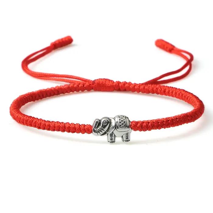 Bracelet en fil rouge minimaliste réglable pour hommes et femmes, cadeau idéal pour couples, bijoux de yoga et accessoires de mode