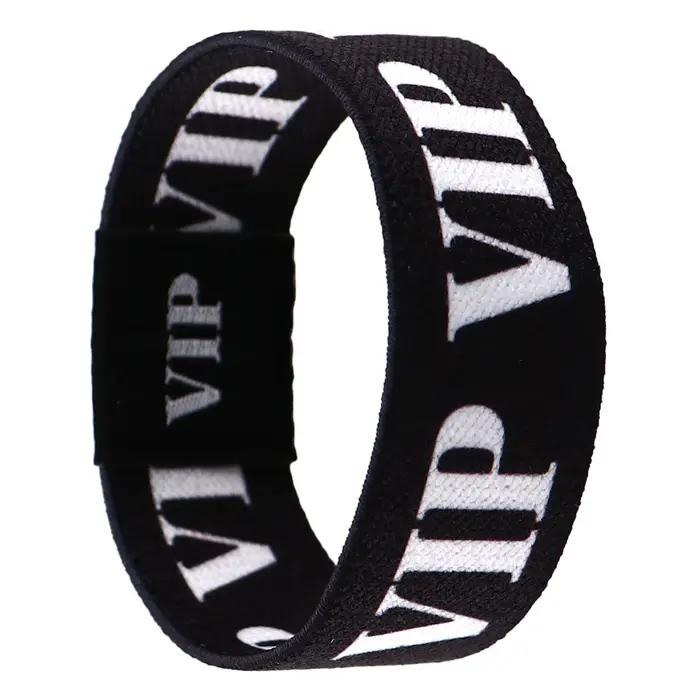 Bracelet élastique VIP en acrylique unisexe classique pour femmes et hommes occasions spéciales activité sportive cadeau de fête