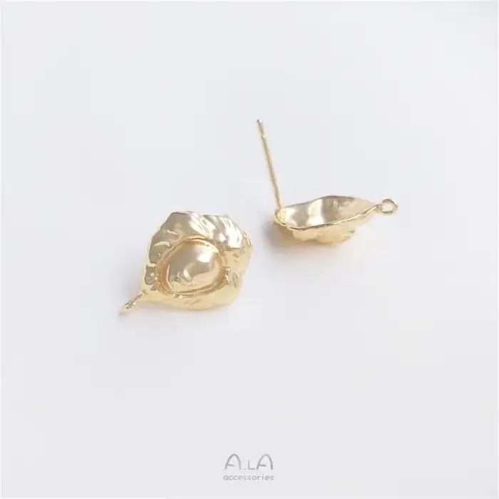 Bijou tête de lion vintage plaquée or 14 carats avec boucles d'oreilles pendantes en argent 925 pour femmes occasions spéciales
