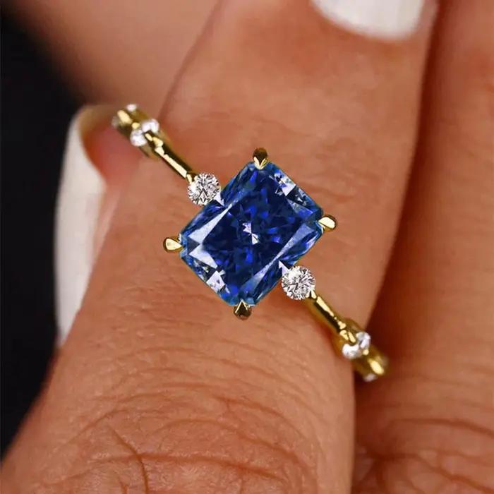 Bague de fiançailles jaune contre-indiqué pour femme