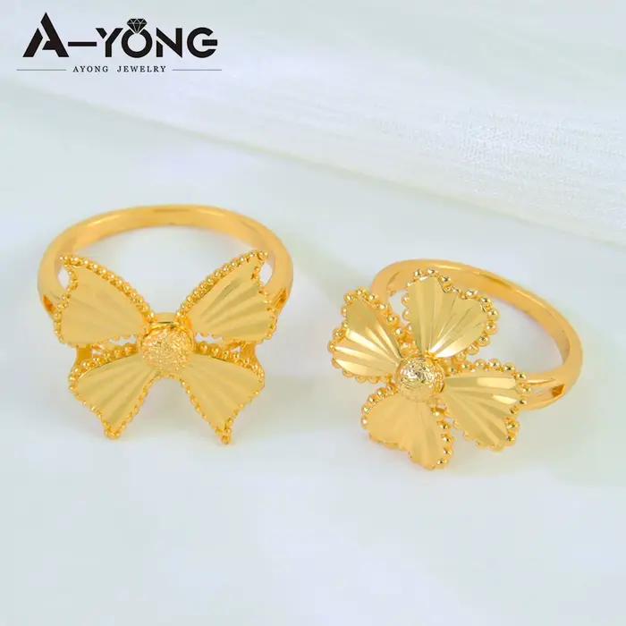 Bague de pièces d'or turques plaquée or 21 carats sertie de zirconium pour femmes - Alliances de mariage traditionnelles - Bijoux de fête pour occasions spéciales