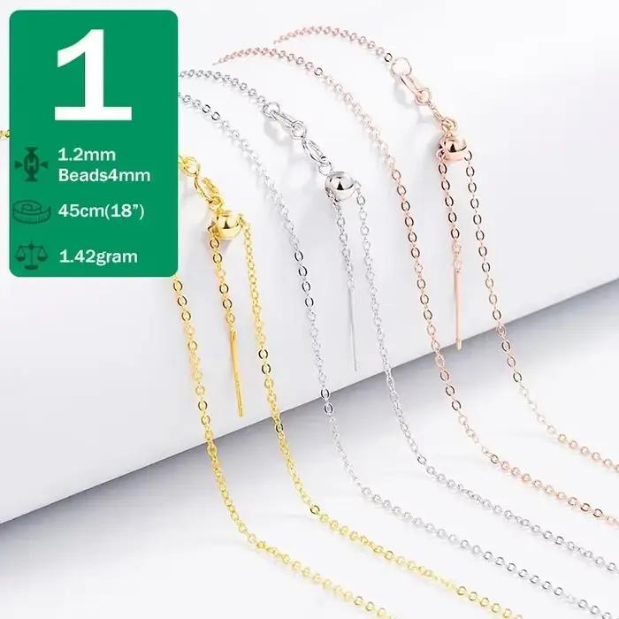 Trustdavis – collier universel en argent 925 véritable pour femmes, chaîne à croix, à la mode, pour
