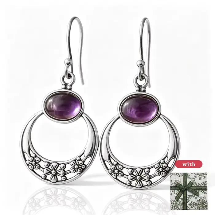 Bagues en argent vintage personnalisées avec boîte cadeau
