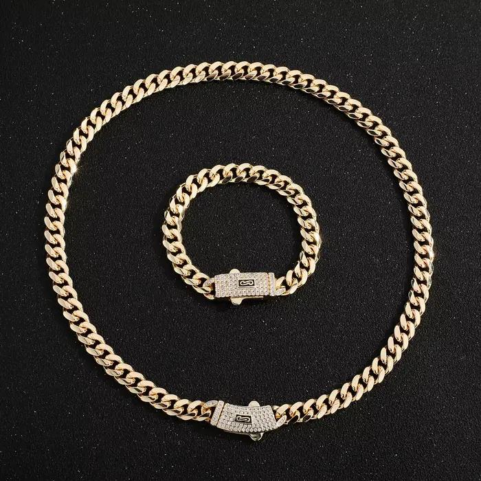 Nouveau bracelet Monaco en laiton plaqué or 14K