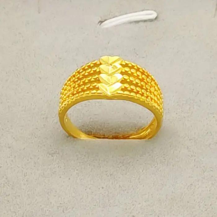 Bague réglable en or pur 18 carats pour homme et femme symbole d'amour éternel style classique pour occasions spéciales