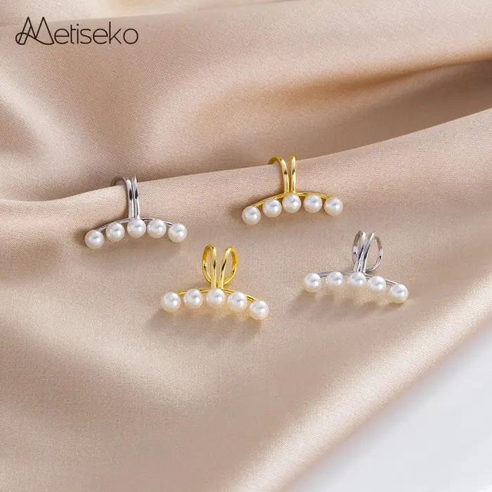 Metiseko – boucles d'oreilles en argent Sterling 925 et perles