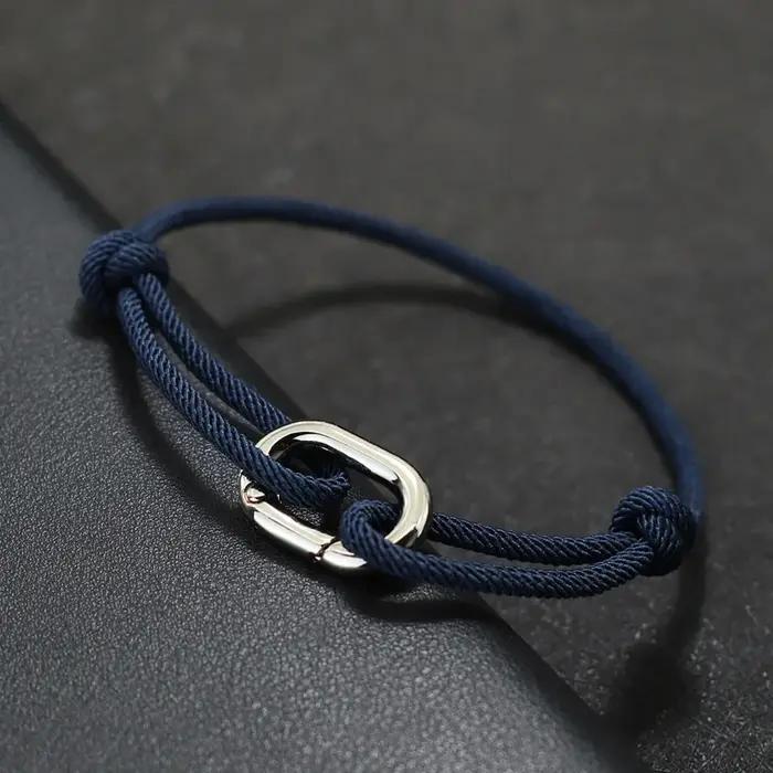 Bracelet en corde fine de 3mm pour hommes et femmes