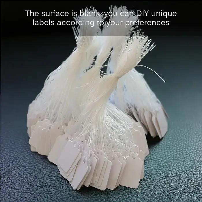 500 pièces/lot étiquette de prix de bijoux avec ficelle de coton